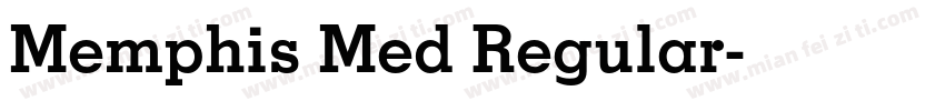 Memphis Med Regular字体转换